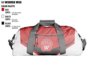 Duffle Bag, Wadsworth High School Gymnastics, Spirit Store, Teamtime, Team time, sublimation, custom sports apparel, team uniforms, spirit wear, spiritwear, sports uniforms, custom shirts, team store, custom team store, fundraiser sports, apparel fundraiser