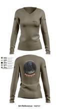 49th A co 1st Platoon REAPERS 78641109 Women's Long Sleeve V-neck Shirt - 4