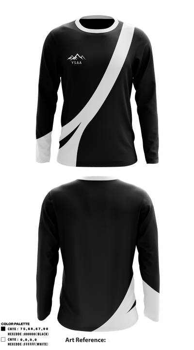 Yukon Schools Athletic Association 1146162 Long Sleeve Performance Shirt - 1