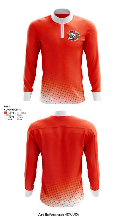 Ogilvie High School Volleyball 29026431 Quarter Zip Jacket - 1