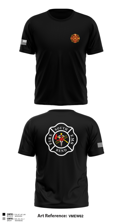 South Bend Fire 21088778 Short Sleeve Performance Shirt - 1