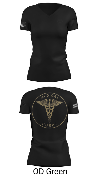 509 medical group 29624901 Women's Short Sleeve V-neck Shirt - 22