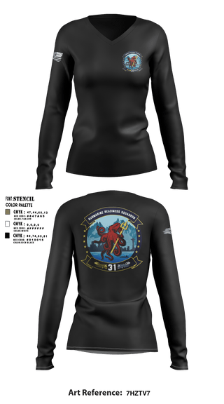Women's Long Sleeve Vneck Shirt, , Navy, Teamtime, Team time, sublimation, custom sports apparel, team uniforms, spirit wear, spiritwear, sports uniforms, custom shirts, team store, custom team store, fundraiser sports, apparel fundraiser