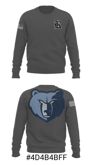 Crew Neck Sweatshirt, Riverbank High School, Baseball, Teamtime, Team time, sublimation, custom sports apparel, team uniforms, spirit wear, spiritwear, sports uniforms, custom shirts, team store, custom team store, fundraiser sports, apparel fundraiser