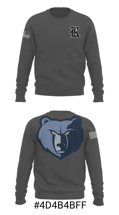 Riverbank High School 34077007 Crew Neck Sweatshirt - 11