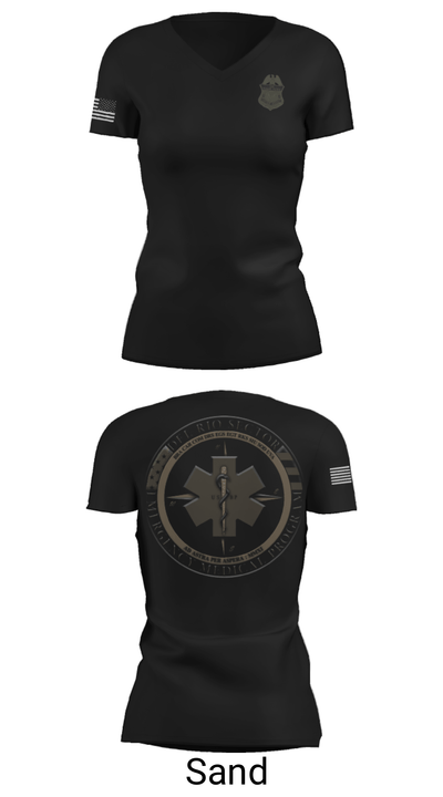Border Patrol 70763119 Women's Short Sleeve V-neck Shirt - 24