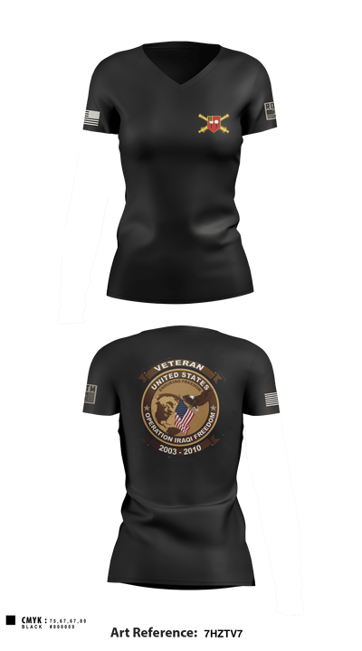 Spartan 1-9 8971871 Women's Short Sleeve V-neck Shirt - 1