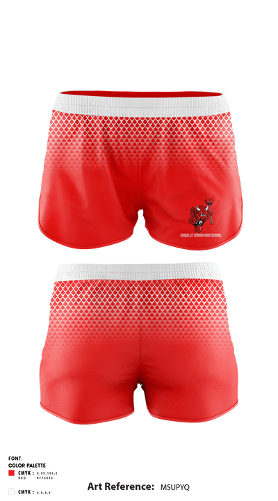 Coquille Senior High School Track 60550768 Track Shorts - 1