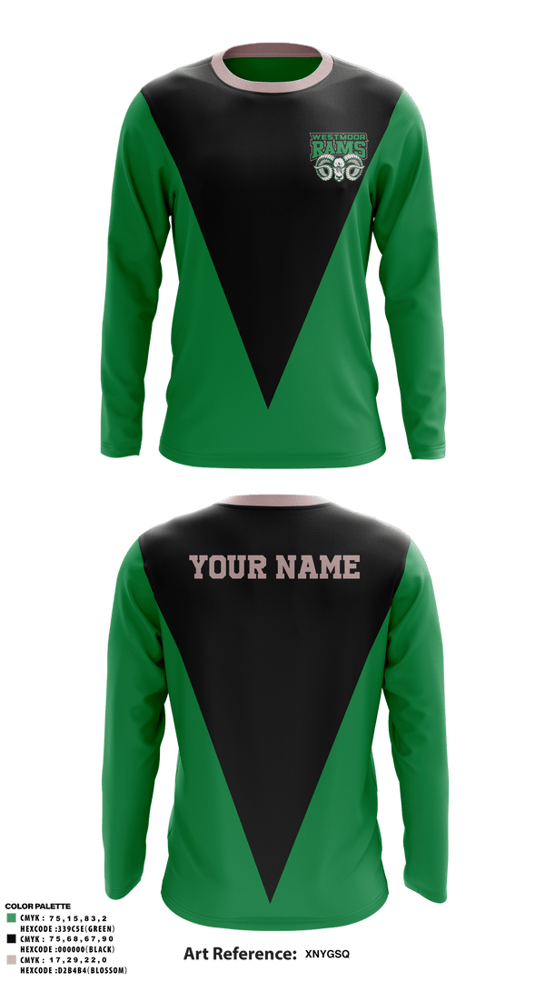 Long Sleeve Performance Shirt, Westmoor Rams, Baseball, Teamtime, Team time, sublimation, custom sports apparel, team uniforms, spirit wear, spiritwear, sports uniforms, custom shirts, team store, custom team store, fundraiser sports, apparel fundraiser