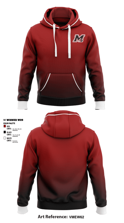 Hoodie, Myrtle Attendance Center Junior High School, Men's Volleyball, Teamtime, Team time, sublimation, custom sports apparel, team uniforms, spirit wear, spiritwear, sports uniforms, custom shirts, team store, custom team store, fundraiser sports, apparel fundraiser