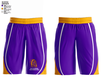 Valley Indians 35414879 Mens Basketball Shorts - 38