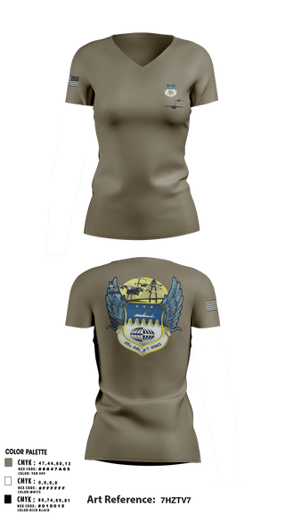 Women's Short Sleeve Vneck Shirt, , Air Force, Teamtime, Team time, sublimation, custom sports apparel, team uniforms, spirit wear, spiritwear, sports uniforms, custom shirts, team store, custom team store, fundraiser sports, apparel fundraiser