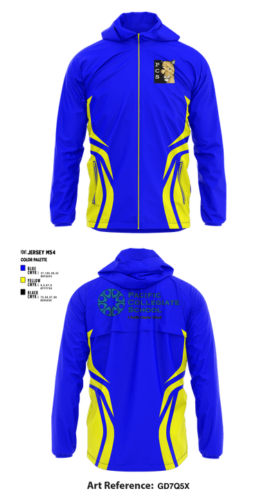 Pacific Collegiate High School Soccer 18400427 Windbreaker - 1