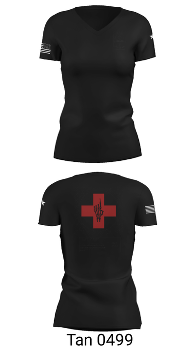1st FRSD 86296727 Women's Short Sleeve V-neck Shirt - 23