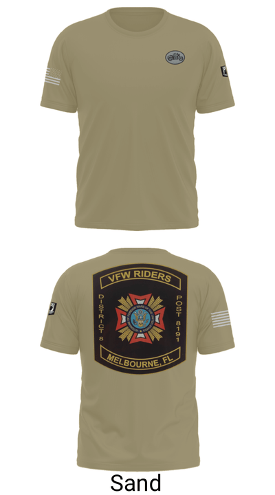 VFW Post 8191 13144984 Short Sleeve Performance Shirt - 36