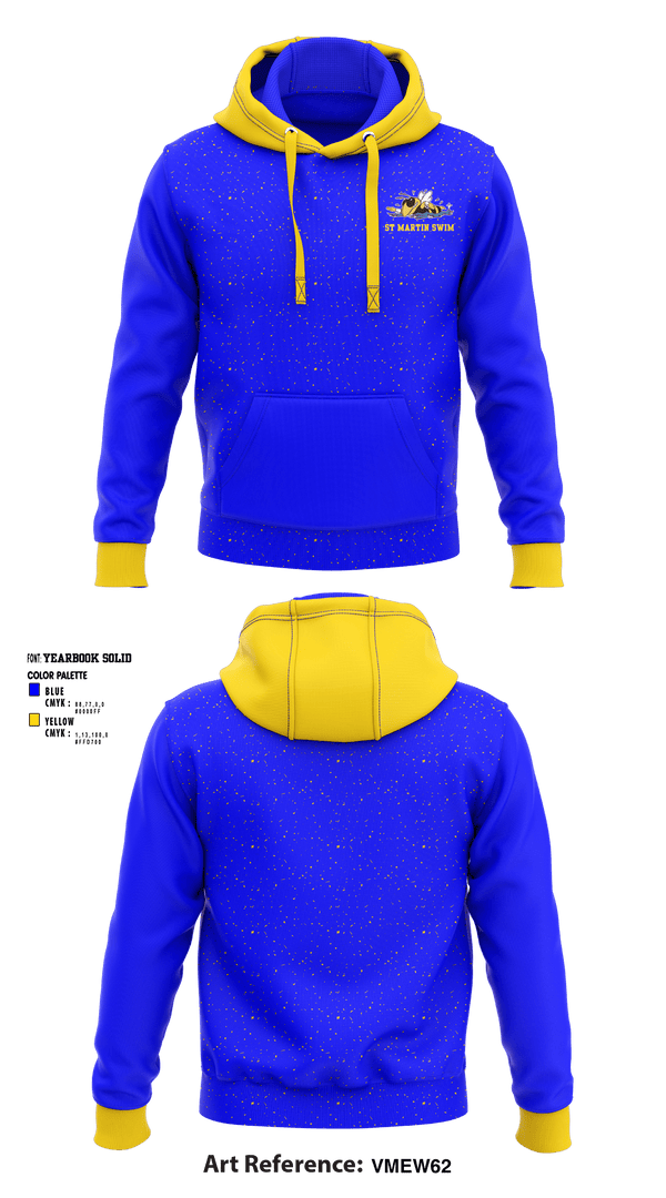 Hoodie, St Martin High School Swimming, Swimming, Teamtime, Team time, sublimation, custom sports apparel, team uniforms, spirit wear, spiritwear, sports uniforms, custom shirts, team store, custom team store, fundraiser sports, apparel fundraiser