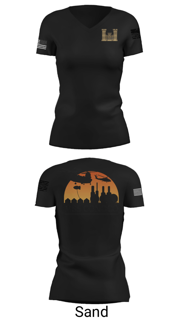 Women's Short Sleeve Vneck Shirt, , Army, Teamtime, Team time, sublimation, custom sports apparel, team uniforms, spirit wear, spiritwear, sports uniforms, custom shirts, team store, custom team store, fundraiser sports, apparel fundraiser