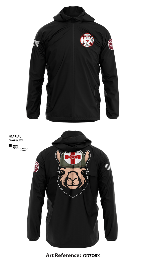 Windbreaker, WBAMCAlpha Company, WBAMC, Softball, Teamtime, Team time, sublimation, custom sports apparel, team uniforms, spirit wear, spiritwear, sports uniforms, custom shirts, team store, custom team store, fundraiser sports, apparel fundraiser