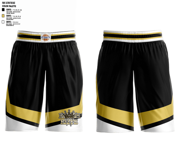 Mens Reversible Basketball Shorts, Enoch Elite, Men's Basketball, Teamtime, Team time, sublimation, custom sports apparel, team uniforms, spirit wear, spiritwear, sports uniforms, custom shirts, team store, custom team store, fundraiser sports, apparel fundraiser