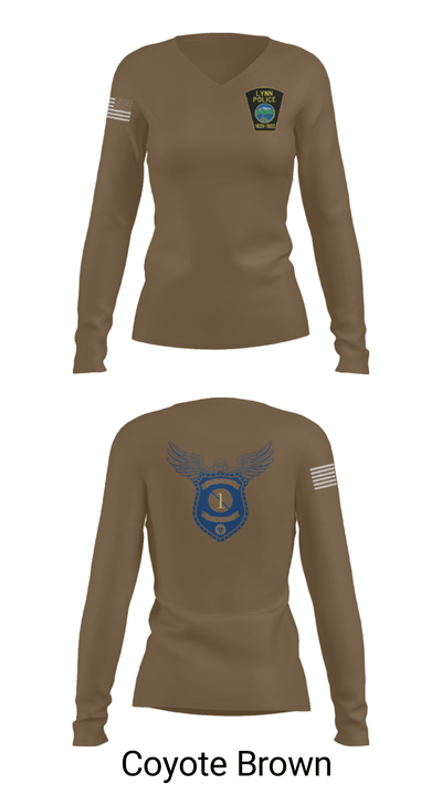 Lynn Police 66544607 Women's Long Sleeve V-neck Shirt - 38