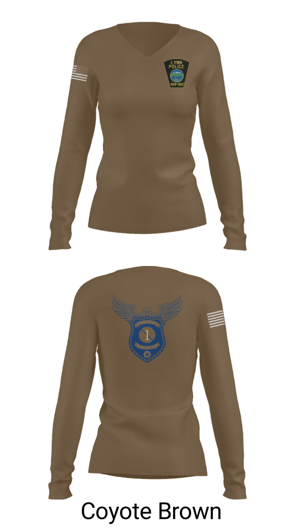 Women's Long Sleeve Vneck Shirt, , Police, Teamtime, Team time, sublimation, custom sports apparel, team uniforms, spirit wear, spiritwear, sports uniforms, custom shirts, team store, custom team store, fundraiser sports, apparel fundraiser