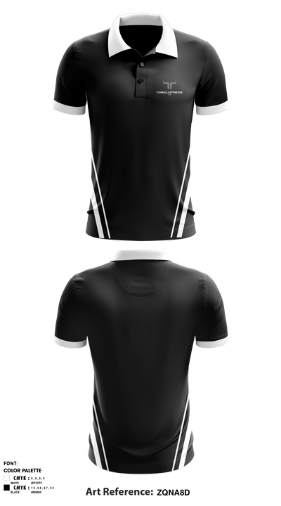 FormulafitnessX 97501083 Short Sleeve Performance Polo - 1