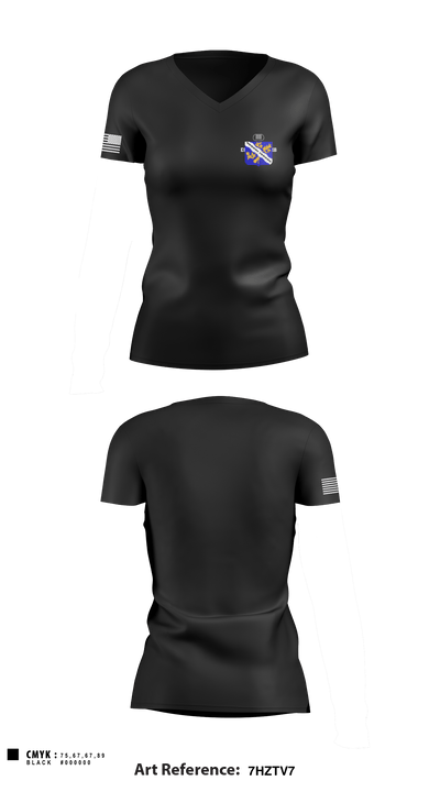 1-307 IN 58875614 Women's Short Sleeve V-neck Shirt - 1