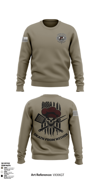 Crew Neck Sweatshirt, , Army, Teamtime, Team time, sublimation, custom sports apparel, team uniforms, spirit wear, spiritwear, sports uniforms, custom shirts, team store, custom team store, fundraiser sports, apparel fundraiser