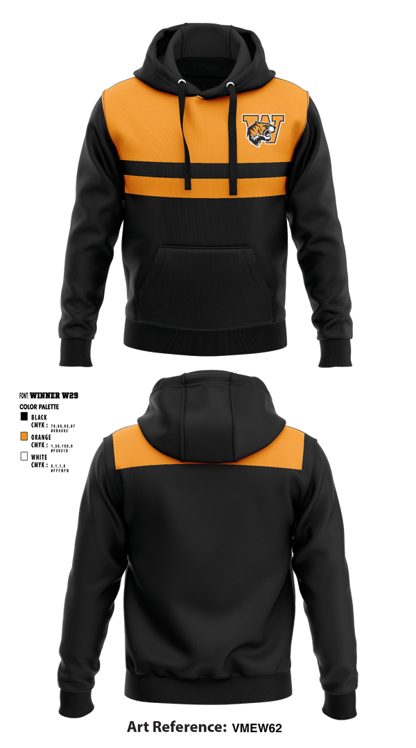Hoodie, Wanette High School, Spirit Store, Teamtime, Team time, sublimation, custom sports apparel, team uniforms, spirit wear, spiritwear, sports uniforms, custom shirts, team store, custom team store, fundraiser sports, apparel fundraiser
