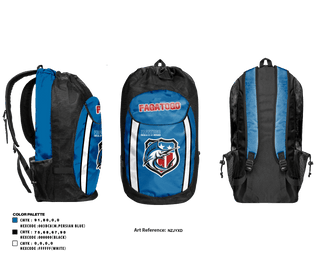 Gear Bag, Fagatogo Blues, Football, Teamtime, Team time, sublimation, custom sports apparel, team uniforms, spirit wear, spiritwear, sports uniforms, custom shirts, team store, custom team store, fundraiser sports, apparel fundraiser