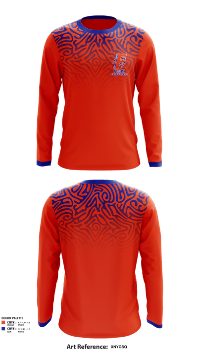 Flora High School Basketball 50260005 Long Sleeve Performance Shirt - 2