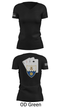 Anvil company, 2-22 Infantry 69124042 Women's Short Sleeve V-neck Shirt - 22