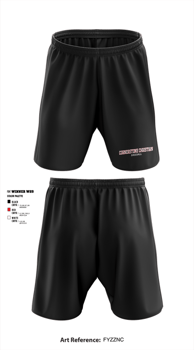 Cornerstone Christian School 7784848 Athletic Shorts With Pockets - 2