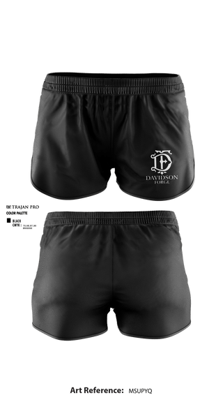 Women's Shorts, Davidson Forge, , Teamtime, Team time, sublimation, custom sports apparel, team uniforms, spirit wear, spiritwear, sports uniforms, custom shirts, team store, custom team store, fundraiser sports, apparel fundraiser