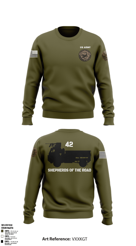 Crew Neck Sweatshirt, , Army, Teamtime, Team time, sublimation, custom sports apparel, team uniforms, spirit wear, spiritwear, sports uniforms, custom shirts, team store, custom team store, fundraiser sports, apparel fundraiser