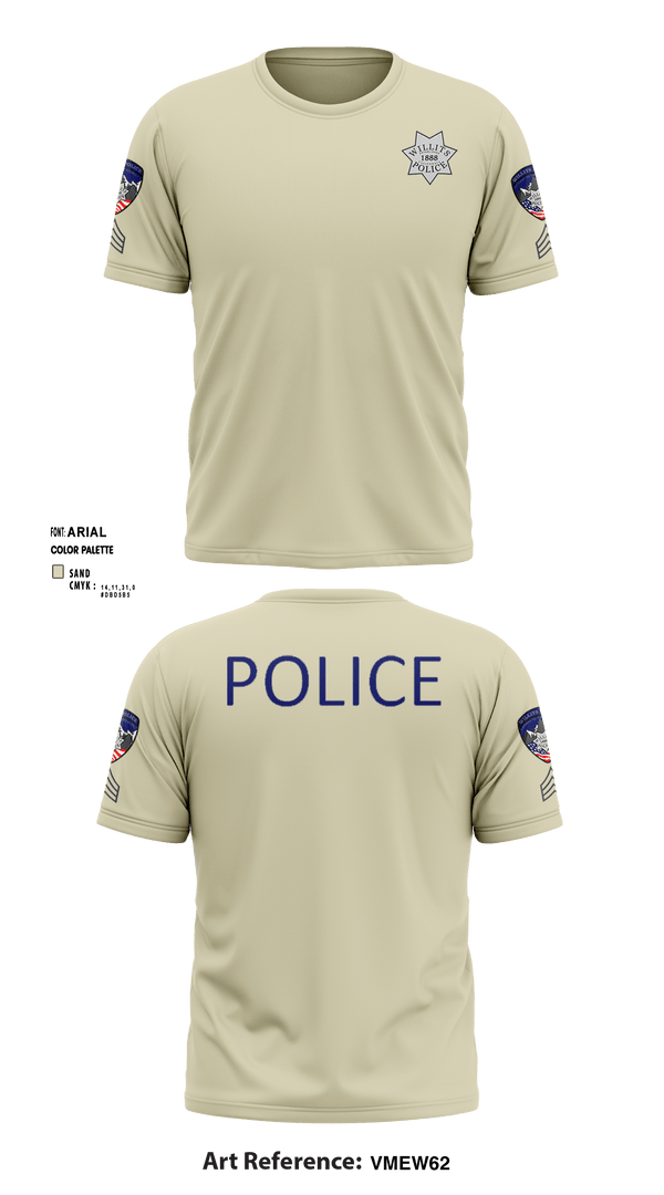 Short Sleeve Performance Shirt, Willits Little Lake JRTF, Police, Teamtime, Team time, sublimation, custom sports apparel, team uniforms, spirit wear, spiritwear, sports uniforms, custom shirts, team store, custom team store, fundraiser sports, apparel fundraiser