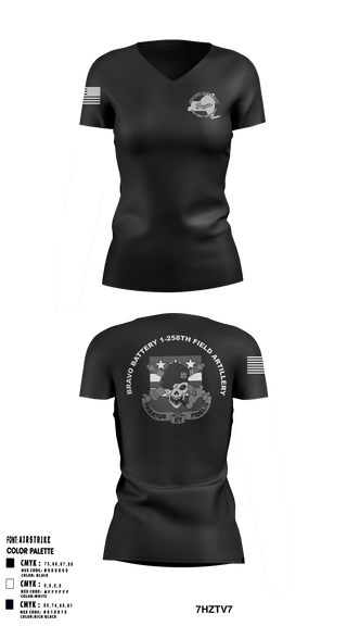 Women's Short Sleeve Vneck Shirt, , National Guard, Teamtime, Team time, sublimation, custom sports apparel, team uniforms, spirit wear, spiritwear, sports uniforms, custom shirts, team store, custom team store, fundraiser sports, apparel fundraiser