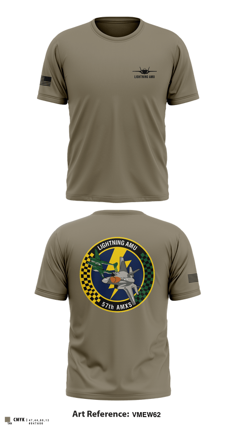 Short Sleeve Performance Shirt, Lightning AMU, Air Force, Teamtime, Team time, sublimation, custom sports apparel, team uniforms, spirit wear, spiritwear, sports uniforms, custom shirts, team store, custom team store, fundraiser sports, apparel fundraiser
