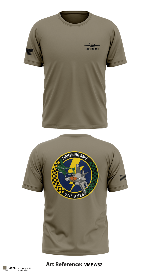 Short Sleeve Performance Shirt, Lightning AMU, Air Force, Teamtime, Team time, sublimation, custom sports apparel, team uniforms, spirit wear, spiritwear, sports uniforms, custom shirts, team store, custom team store, fundraiser sports, apparel fundraiser