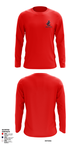 Long Sleeve Performance Shirt, Jefferson County High School Wrestling, Wrestling, Teamtime, Team time, sublimation, custom sports apparel, team uniforms, spirit wear, spiritwear, sports uniforms, custom shirts, team store, custom team store, fundraiser sports, apparel fundraiser
