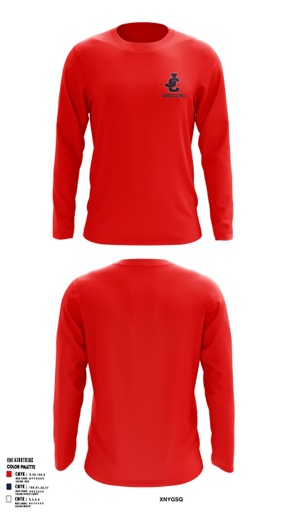 Jefferson County High School Wrestling 39623353 Long Sleeve Performance Shirt - 27