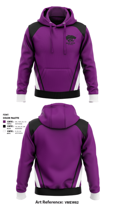 Snake River High School Softball 43302069 Hoodie - 1