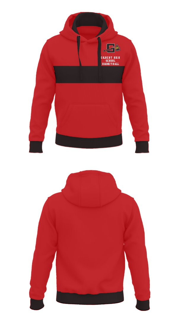 Hoodie, Gilbert High School Basketball, Women's Basketball, Teamtime, Team time, sublimation, custom sports apparel, team uniforms, spirit wear, spiritwear, sports uniforms, custom shirts, team store, custom team store, fundraiser sports, apparel fundraiser