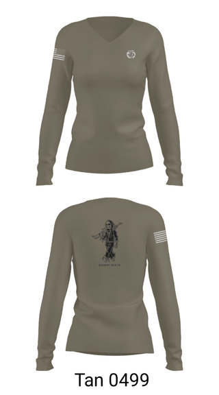 Women's Long Sleeve Vneck Shirt, , Marines, Teamtime, Team time, sublimation, custom sports apparel, team uniforms, spirit wear, spiritwear, sports uniforms, custom shirts, team store, custom team store, fundraiser sports, apparel fundraiser