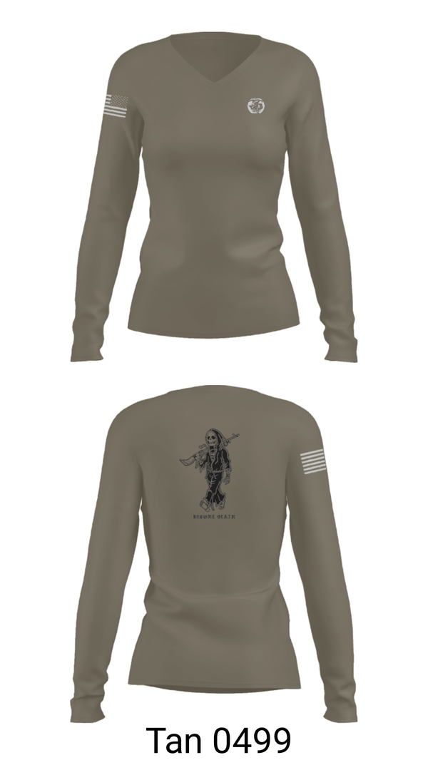 Women's Long Sleeve Vneck Shirt, , Marines, Teamtime, Team time, sublimation, custom sports apparel, team uniforms, spirit wear, spiritwear, sports uniforms, custom shirts, team store, custom team store, fundraiser sports, apparel fundraiser