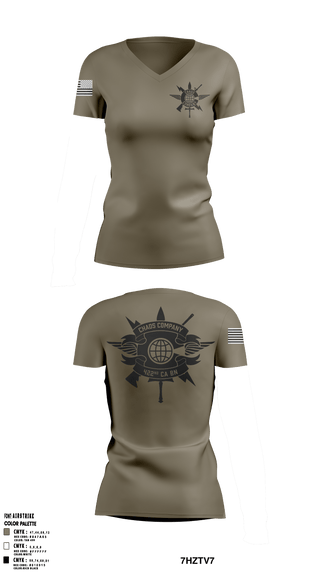 Women's Short Sleeve Vneck Shirt, , Army, Teamtime, Team time, sublimation, custom sports apparel, team uniforms, spirit wear, spiritwear, sports uniforms, custom shirts, team store, custom team store, fundraiser sports, apparel fundraiser