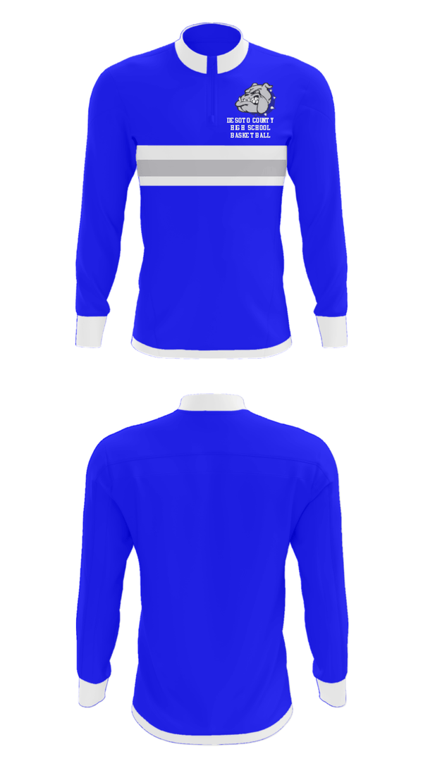Quarter Zip Jacket, Desoto County High School Basketball, Men's Basketball, Teamtime, Team time, sublimation, custom sports apparel, team uniforms, spirit wear, spiritwear, sports uniforms, custom shirts, team store, custom team store, fundraiser sports, apparel fundraiser