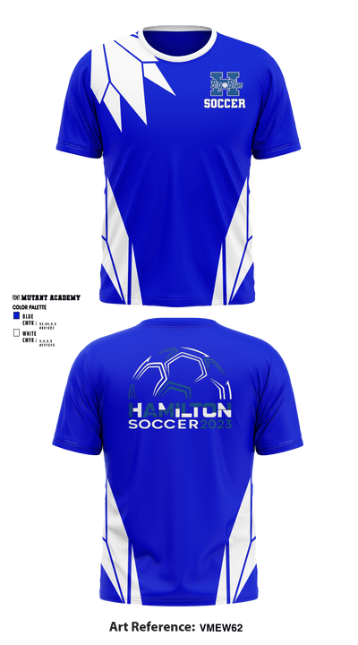 Hamilton High School Soccer 75906986 Short Sleeve Performance Shirt - 1