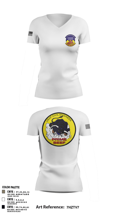 undefined Women's Short Sleeve V-neck Shirt - 2