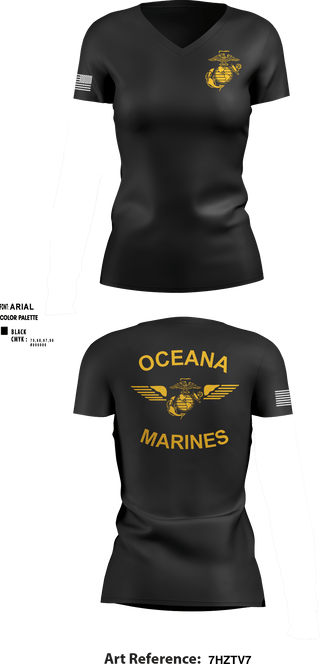 Women's Short Sleeve Vneck Shirt, , Marines, Teamtime, Team time, sublimation, custom sports apparel, team uniforms, spirit wear, spiritwear, sports uniforms, custom shirts, team store, custom team store, fundraiser sports, apparel fundraiser